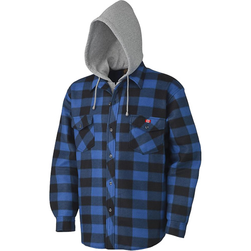 415SS Chemise &agrave; capuche matelass&eacute;e, Hommes, Petit, Multicolore Consource
