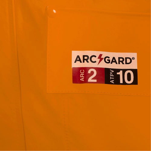 5880 FR/Arc-Rated Waterproof Rain Jacket, X-Small, High Visibility Orange, 10 cal/cm² Consource