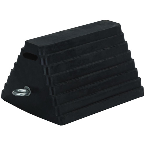 298 Double-Sided Wheel Chock, 6" x 8", Black Consource