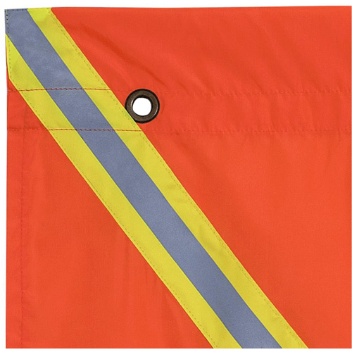 353 Drapeau avec bande r&eacute;fl&eacute;chissante, Polyester Consource