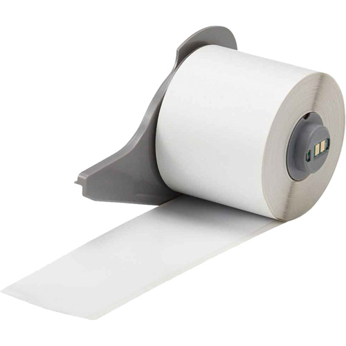All-Weather Permanent Adhesive Label Tape, Vinyl, White, 2" Width Consource