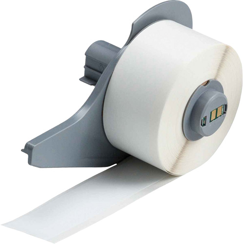 All-Weather Permanent Adhesive Label Tape, Vinyl, White, 1" Width Consource