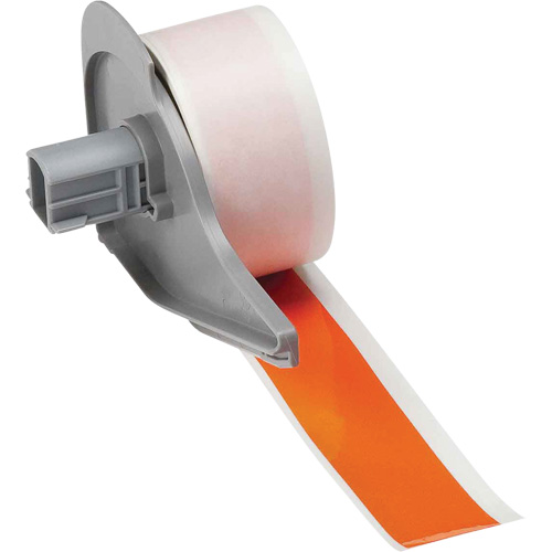 Ruban adh&eacute;sif permanent toutes saisons pour &eacute;tiquettes, Vinyle, Orange, Largeur de 1" Consource