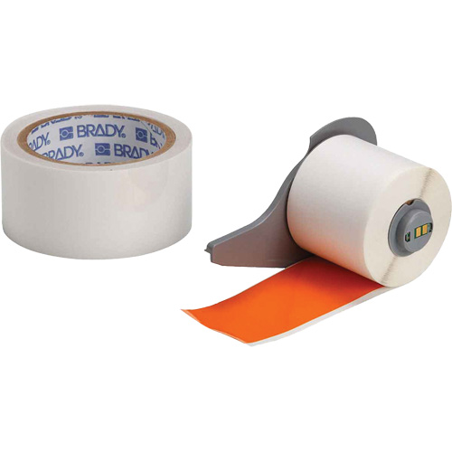 Ruban adh&eacute;sif polyvalent ToughStripe ultra-robuste avec pellicule de protection, Polyester, Orange, Largeur de 2" Consource
