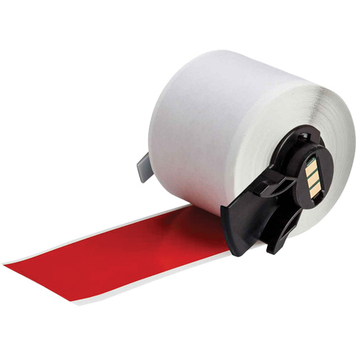 Multi-Purpose Label Tape, Vinyl, Red, 1.9" Width Consource