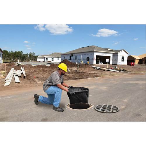 Round Ultra-Drain Guard&reg; Catch Basin Insert with Overflow Port, Oil & Sediment, 25" - 29" L x 25" - 29" W Consource
