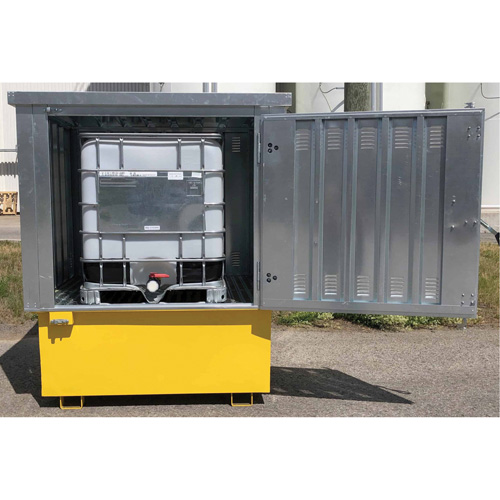 Couvercle rigide en acier Ultra-IBC, 71,1" lo x 83,1" la x 66,3" h, Capacit&eacute; de charge 5640 lb Consource