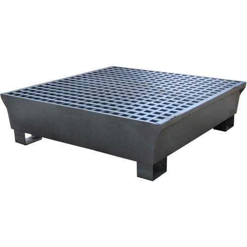 4-Drum Steel Ultra-Spill Pallet&reg;, 68 US gal. Spill Capacity, 49.1" x 47.1" x 10.9" Consource