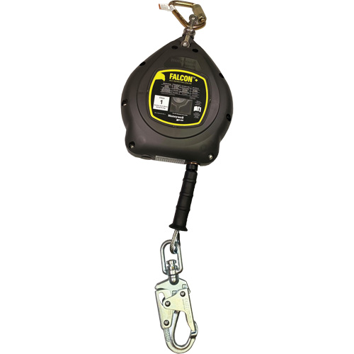 Cordage de s&eacute;curit&eacute; autor&eacute;tractable Falcon +, 20', Acier galvanis&eacute;, Pivotant Consource