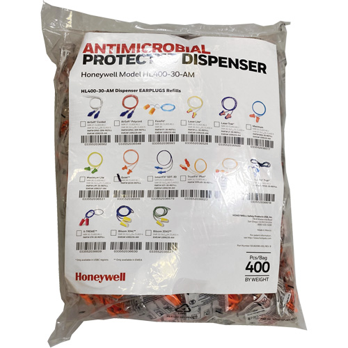 QD30 Earplugs Refill for HL400 Dispenser, Bulk - Polybag, Corded Consource