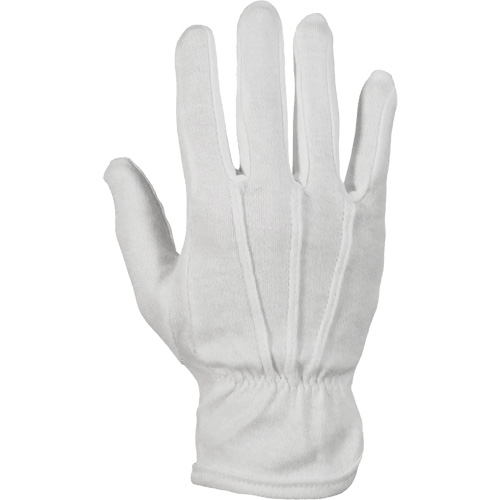 Classic Inspectors Parade Gloves, Cotton/Nylon, Unhemmed Cuff, 8/Medium Consource
