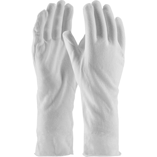 Gants d'inspection de qualit&eacute; sup&eacute;rieure CleanTeam, Coton, Poignet Non ourl&eacute;, Taille unique Consource