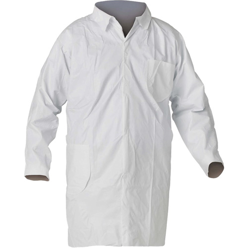 KleenGuard A40 Lab Coat, Medium, White Consource