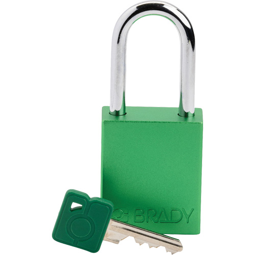 Lockout Padlock, Safety Padlock, Keyed Different, Aluminum, 1-1/2" Width Consource