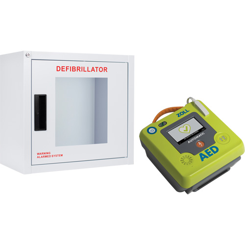 AED 3 AED & Wall Cabinet Kit, Semi-Automatic, French, Class 4 Consource