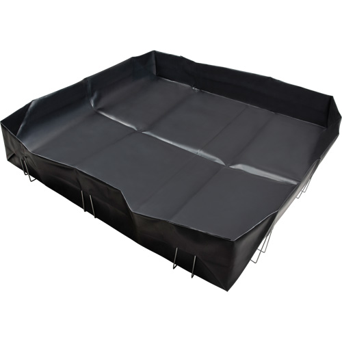 Berme &agrave; support en fil m&eacute;tallique, Capacit&eacute; 268 gal. US, 6' la x 6' lo x 12" h, Support en L Consource