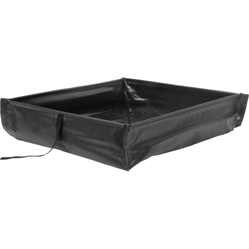 Berme de confinement des d&eacute;versements repliable &agrave; rouler, Capacit&eacute; 34 gal. US, 3' la x 3' lo x 6" h Consource