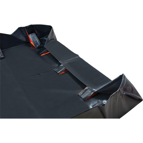 Berme d&eacute;ployable &agrave; mur IBX, Capacit&eacute; 2244 gal. US, 12' la x 25' lo x 12" h, Support &agrave; encliqueter Consource