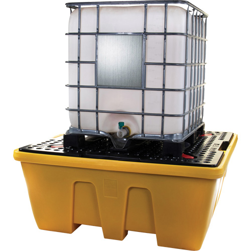 IBC Spill Pallet, 333 US gal. Spill Capacity, 66" x 66" x 27.5" Consource