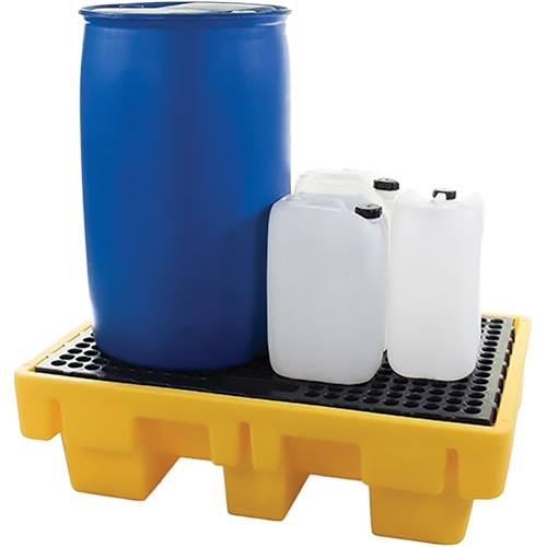 2-Drum Spill Pallet, 61 US gal. Spill Capacity, 51.5" x 36" x 15" Consource