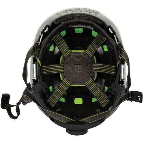Casque de s&eacute;curit&eacute; d'escalade Fibre Metal, R&eacute;pond aux normes CSA type 2, Suspension Rochet, Non ventil&eacute; Consource