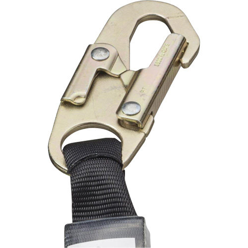 SA-5502-6 Shock Absorbing Lanyard, 6', Form Hook Center, Snap Hook Leg Ends, Galvanized Steel Consource
