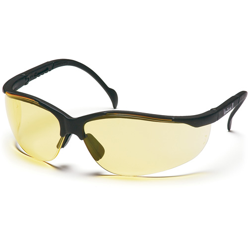Lunettes de s&eacute;curit&eacute; &agrave; demi-monture Venture II, Lentille Ambr&eacute;e, ANSI Z87+/MCEPS GL-PD 10-12/R&eacute;pond ou surpasse la norme CSA Z94.3 Consource