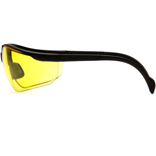 Lunettes de s&eacute;curit&eacute; &agrave; demi-monture Venture II, Lentille Ambr&eacute;e, ANSI Z87+/MCEPS GL-PD 10-12/R&eacute;pond ou surpasse la norme CSA Z94.3 Consource