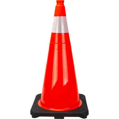 Premium Traffic Cone, 28", Orange, 4" Reflective Collar(s) Consource