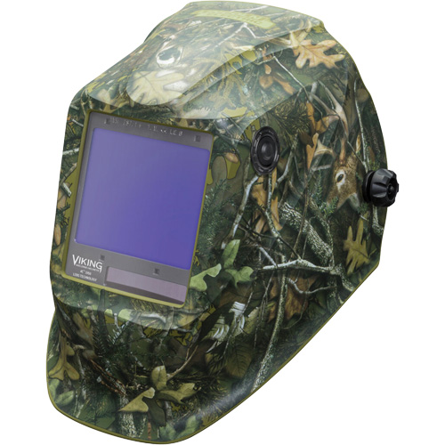 VIKING 3350 White Tail Camo Welding Helmet, 3.74" L x 3.34" W View Area, 5 - 13 Shade Range Consource