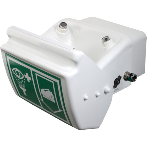 Douche oculaire/faciale, Installation Montage mural, Bol Plastique Consource