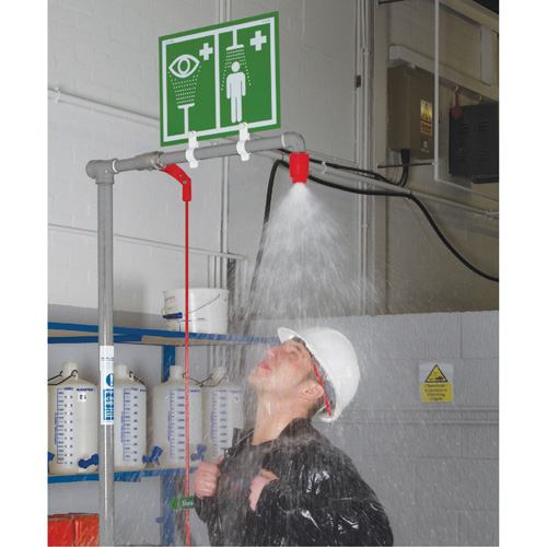 Douche combin&eacute;e avec cuvette ferm&eacute;e en ABS et entr&eacute;e sup&eacute;rieure, Socle Consource