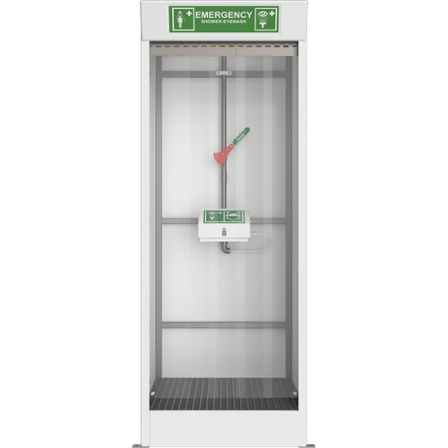 Cabine de douche d'urgence et douche oculaire/faciale couvert Consource