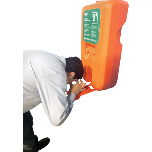 Poste de douche oculaire portable autonome, Aliment&eacute; par gravit&eacute;, Capacit&eacute; 10 gal., Conformit&eacute; ANSI Z358.1 Consource