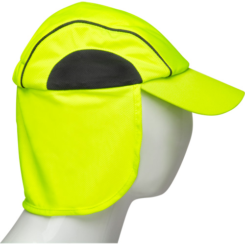 Chapeaux de refroidissement avec voiles pour le cou, Lime haute visibilit&eacute; Consource