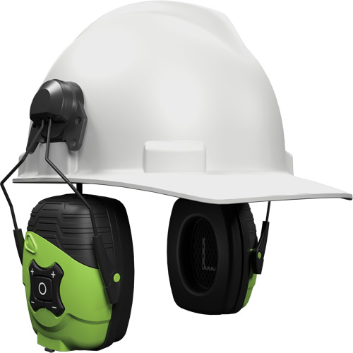&eacute;couteurs Bluetooth Link Aware vert s&eacute;curit&eacute;, Style Fixation pour casque, 21 dB Consource