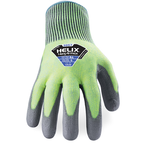 Gants r&eacute;sistant &agrave; la coupe & l'abrasion Helix 2057, Taille 6/T-petit, Calibre 13, Rev&ecirc;tement Polyur&eacute;thane, Enveloppe en PEHP, ASTM ANSI niveau A4/EN 388 niveau C Consource