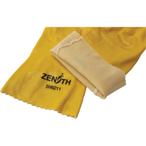 Rough-Finish Chemical-Resistant Gloves, Size 9, 12" L, PVC, Interlock Inner Lining, 47-mil Consource