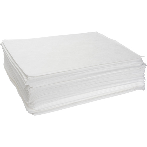 Meltblown Sorbent Pads, Oil Only, 15" x 19", 10 gal. Absorbancy Consource