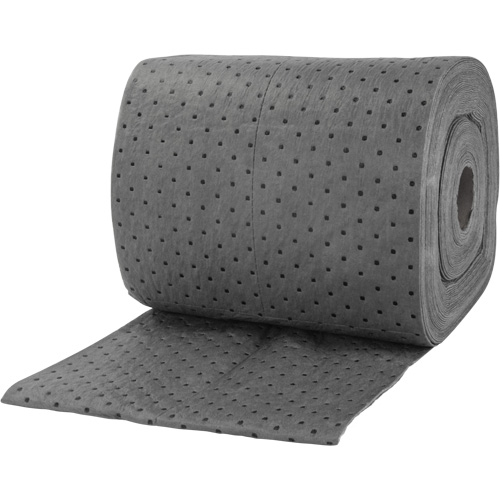 Rouleaux absorbants li&eacute;es, Lourd, 150' lo x 15" la, Absorption 10 gal. Consource