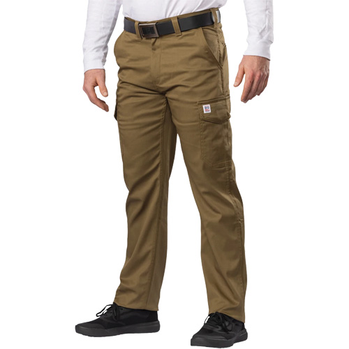 Big Flex Cargo Pants, Poly-Cotton/Spandex, Military Olive Green, Size 46, 30 Inseam Consource