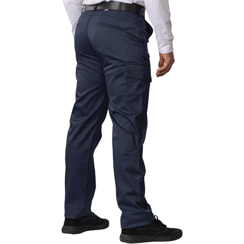 Pantalon cargo Big Flex, Poly-coton/Spandex, Bleu marin, Taille 50, Entrejambe 30 Consource