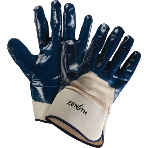 Gants &agrave; poignet de s&eacute;curit&eacute; de poids lourd, 11/2T-Grand, R&ecirc;vetement Nitrile, Enveloppe en Coton Consource