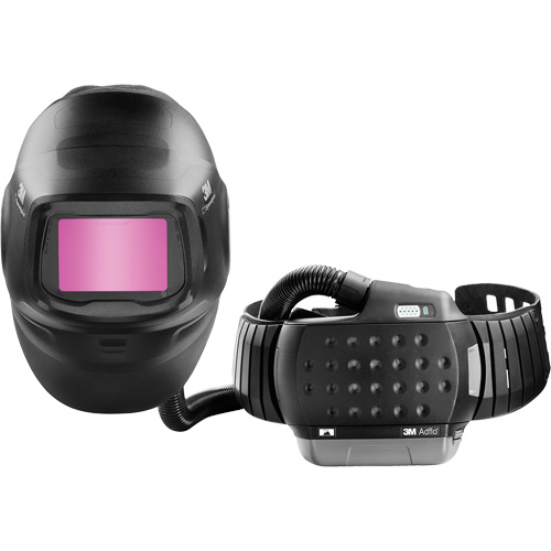 Speedglas G5-01 Heavy-Duty Welding Helmet with Adflo PAPR Assembly, Welding Helmet, Lithium-Ion Battery Consource
