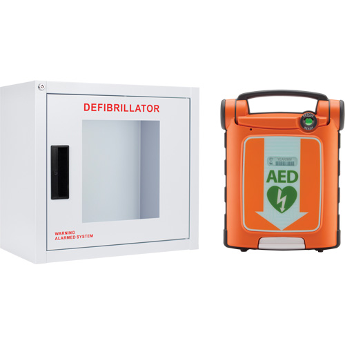 Powerheart&reg; G5 AED & Cabinet Kit, Automatic, Bilingual, Class 3 Consource