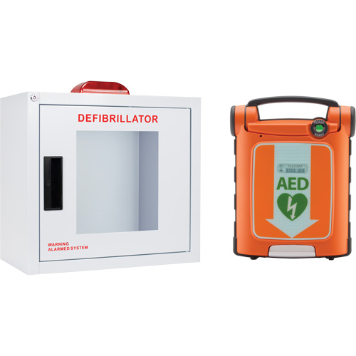 Powerheart&reg; G5 AED & Cabinet Kit, Semi-Automatic, Bilingual, Class 3 Consource