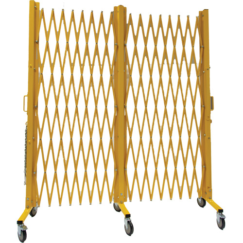 Barri&egrave;re extensible, 84" h x 20' lo, Jaune Consource