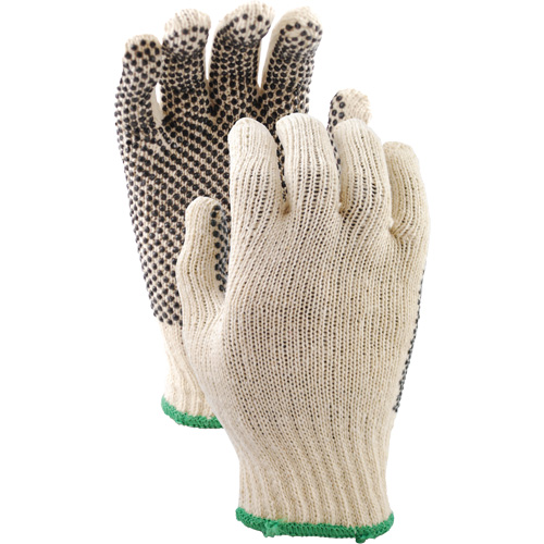 Gants en tricot avec pois de PVC 417, Poly/coton, Un c&ocirc;t&eacute;, Petit Consource