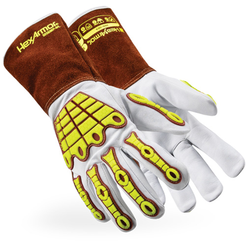 Gants de soudage 5056IMP HeatArmor, Cuir fleur de ch&egrave;vre, Taille Grand Consource