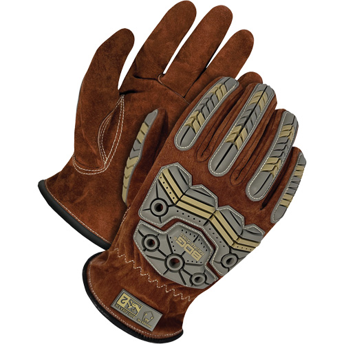 Gants de conducteur classiques r&eacute;versibles &agrave; grain, T-Grand, Paume en Cuir fleur de porc Consource